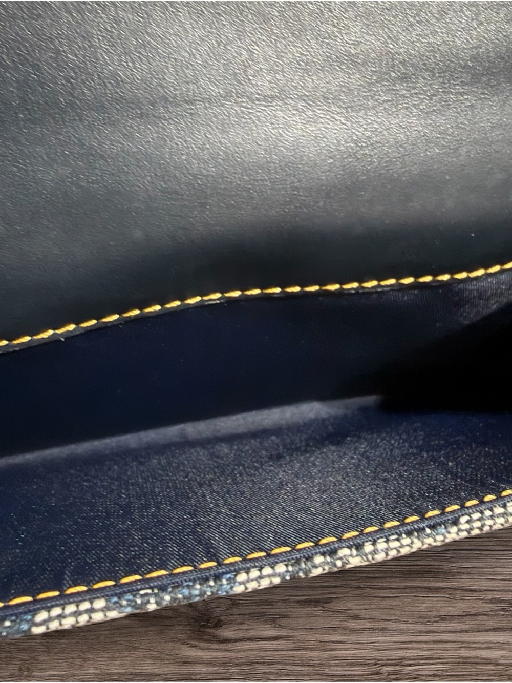 Christian Dior Blue Monogram Trotter Canvas Long Wallet With COA - Picture 6 of 9